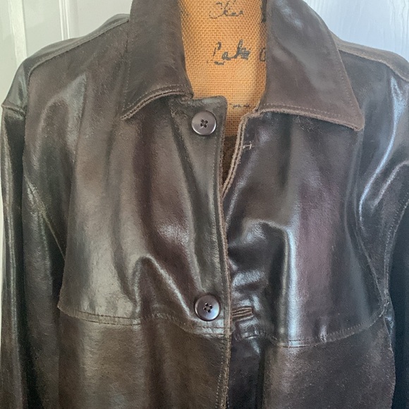 Thinsulate GENUINE LEATHER heavy jacket fully lined vintage 80’s - Picture 13 of 16